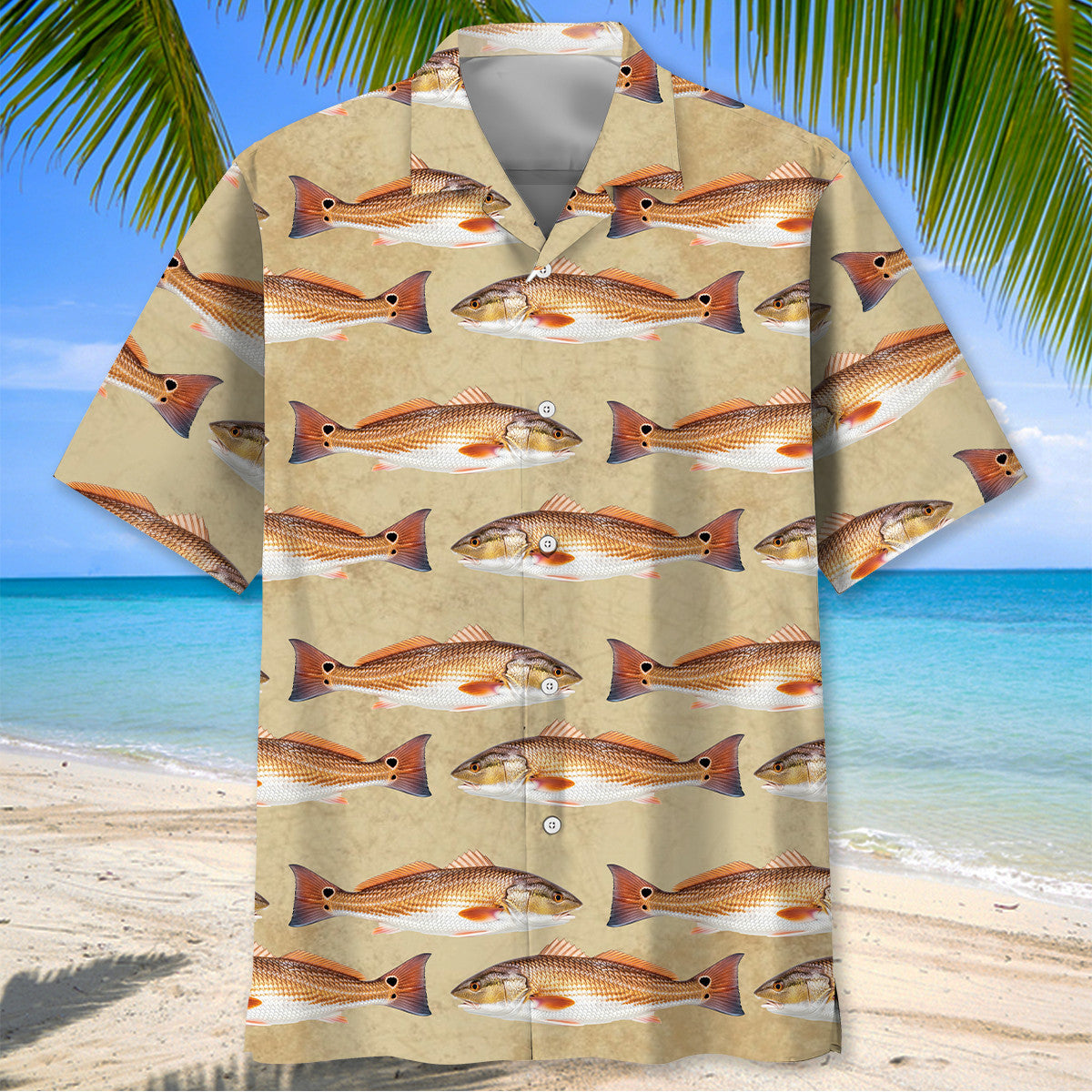 Vintage Redfish Hawaiian Shirt