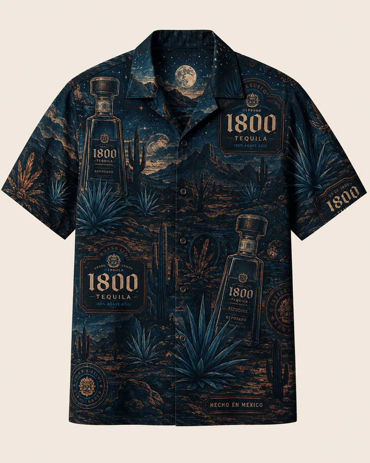 1800 Tequila Midnight Desert Hawaiian Shirt