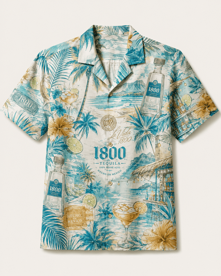 1800 Tequila Tropical Paradise Hawaiian Shirt