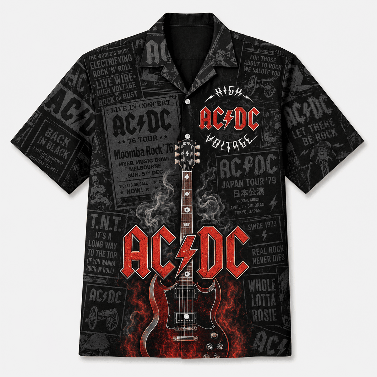 AC/DC Highway To Hell Vintage Poster Hawaiian Shirt