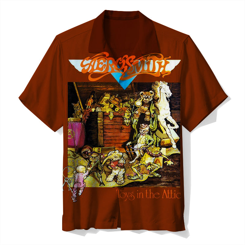Aerosmith - Nine Lives  Unisex Hawaiian Shirt