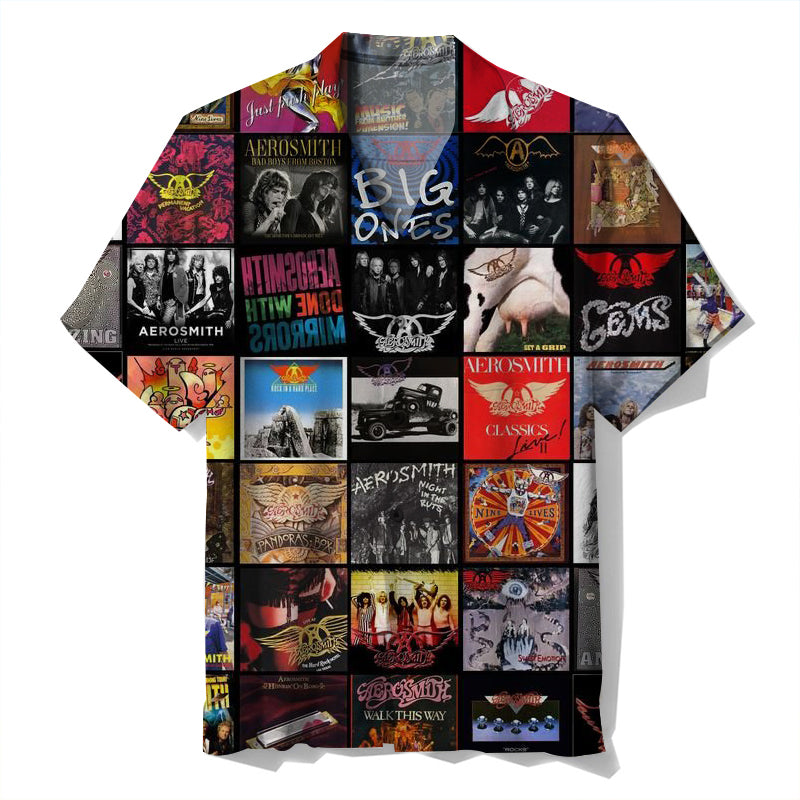 Aerosmith Vinyl Unisex Hawaiian Shirt