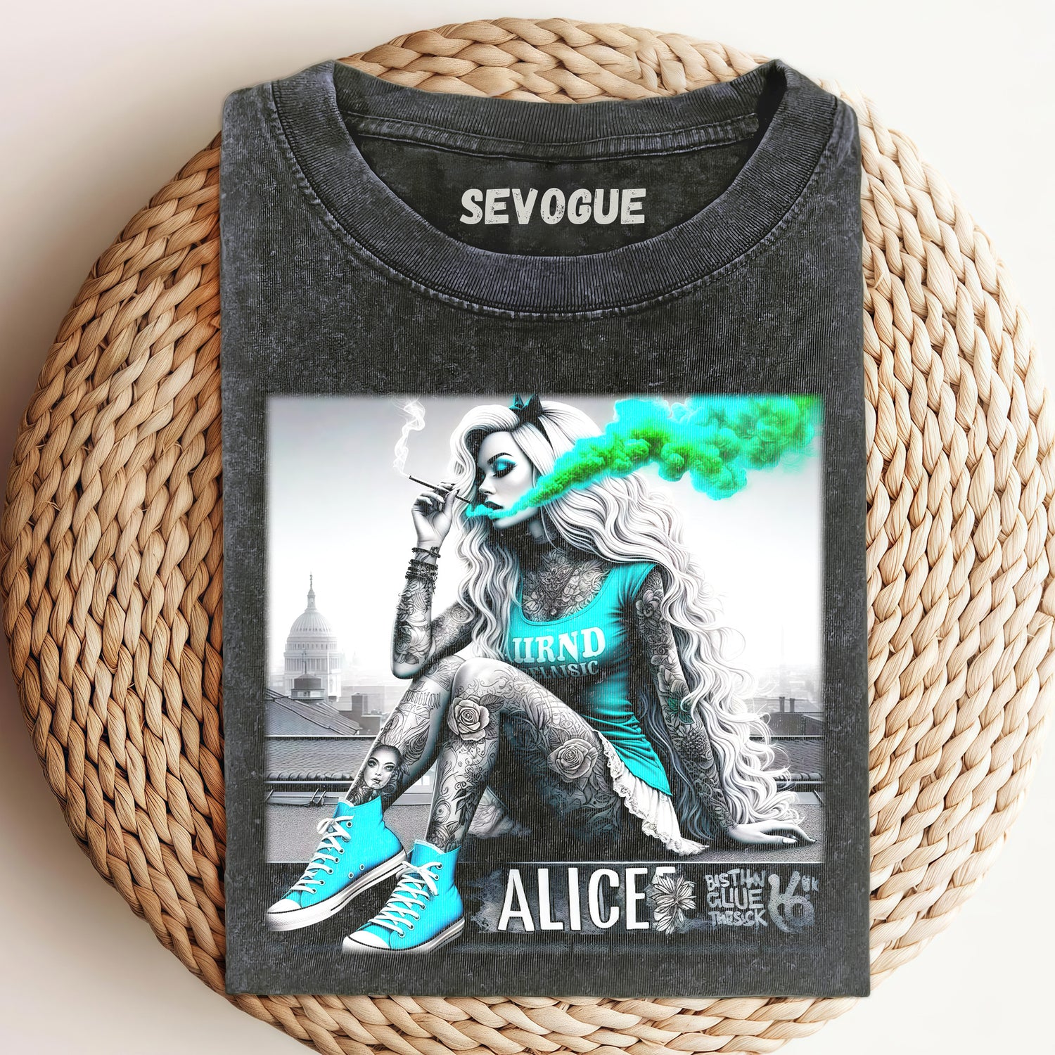 Alice Smokes V2 Unisex Tee, Sweatshirt & Hoodi