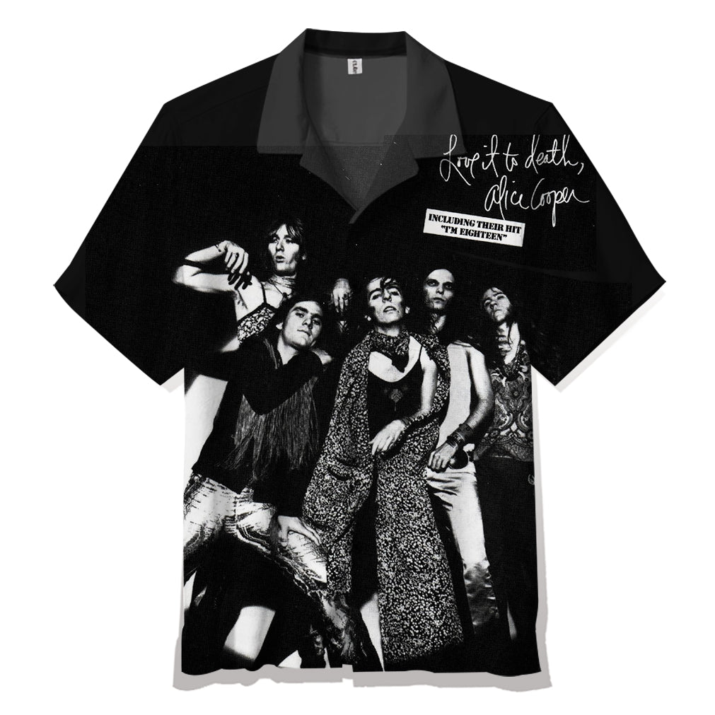 Alice Cooper：Love It to Death Unisex Hawaiian Shirt