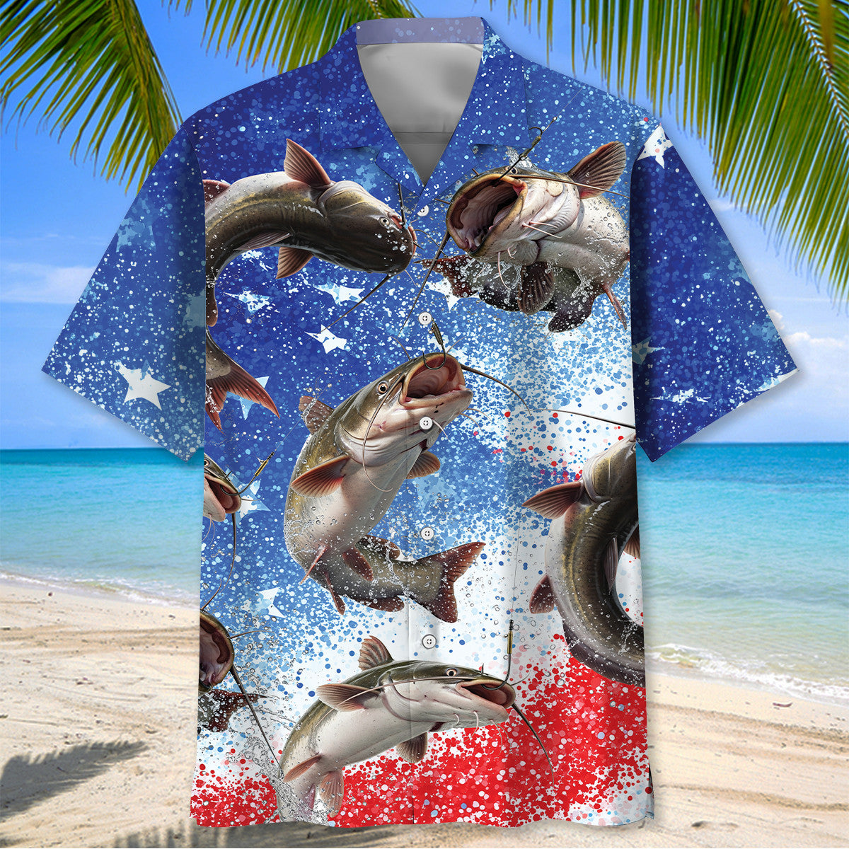 America Catfish Fish Hawaiian Shirt