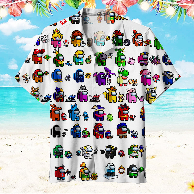 Among Us Unisex Hawaiian Shirt