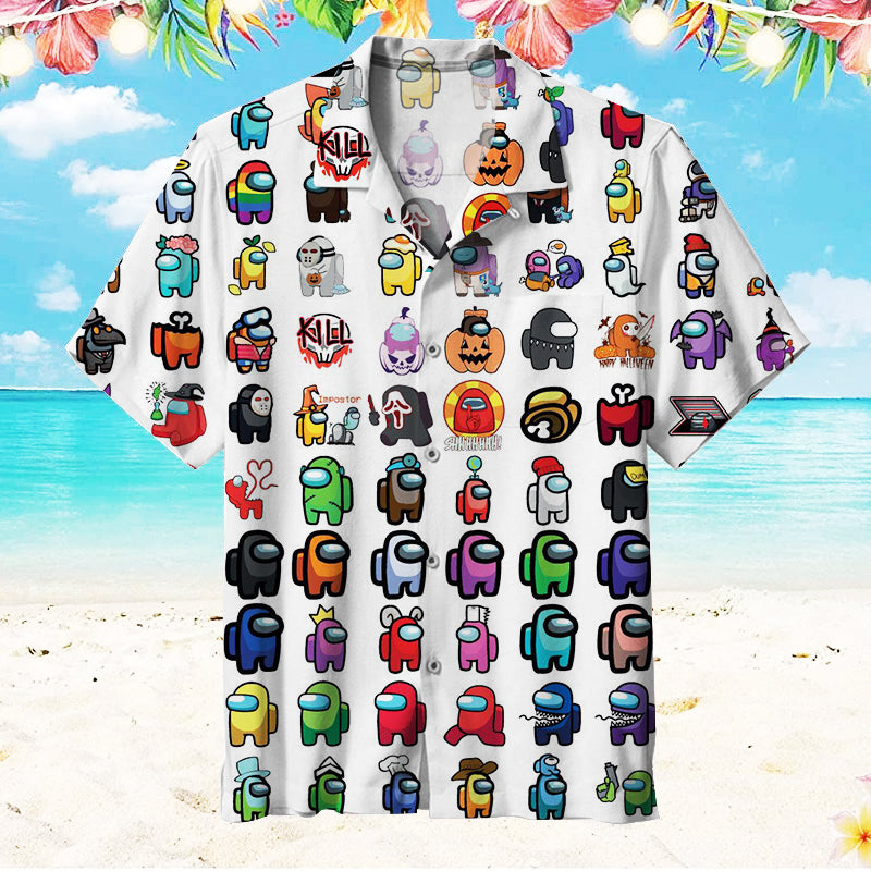 Among Us Unisex Hawaiian Shirt