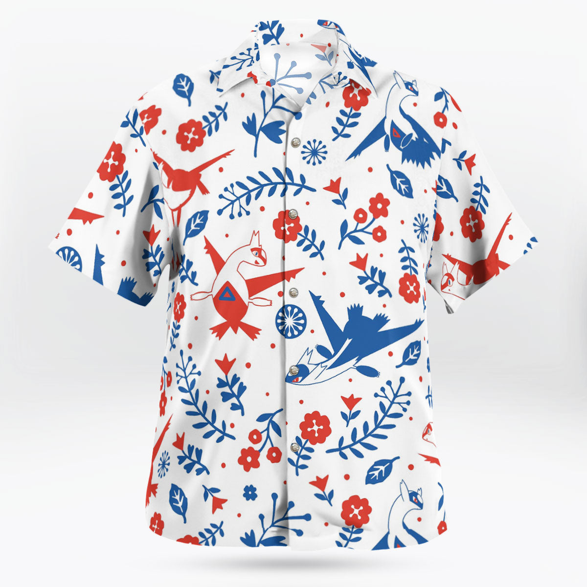 Anime Pokemon Aloha Latias Latios Hawaiian Shirt