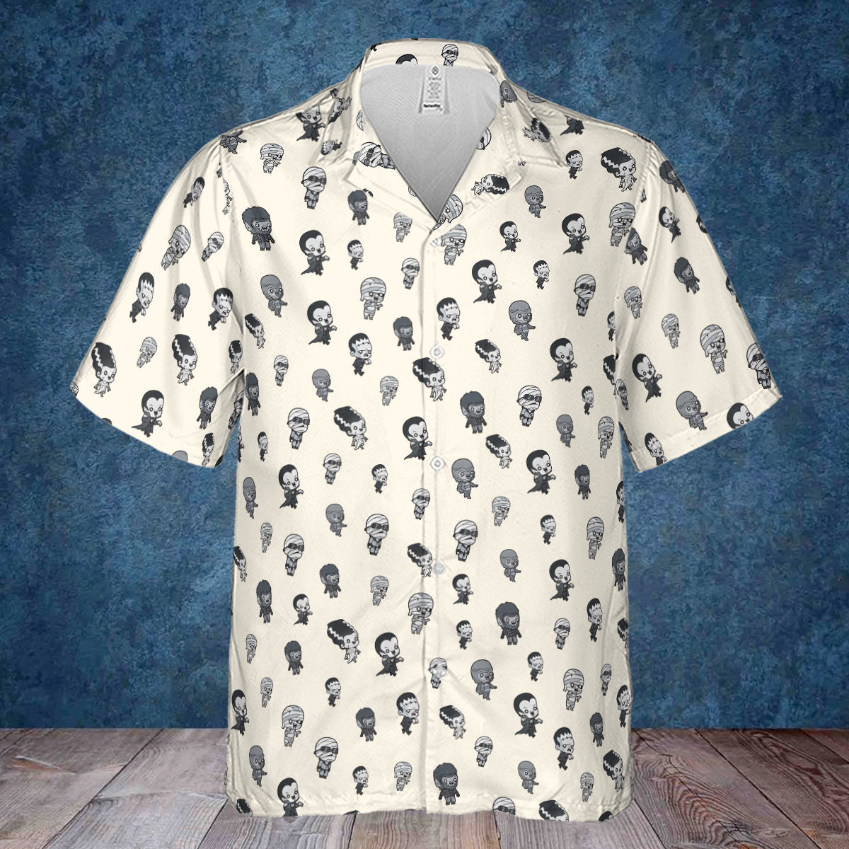Baby Monsters Pattern Hawaiian Shirt