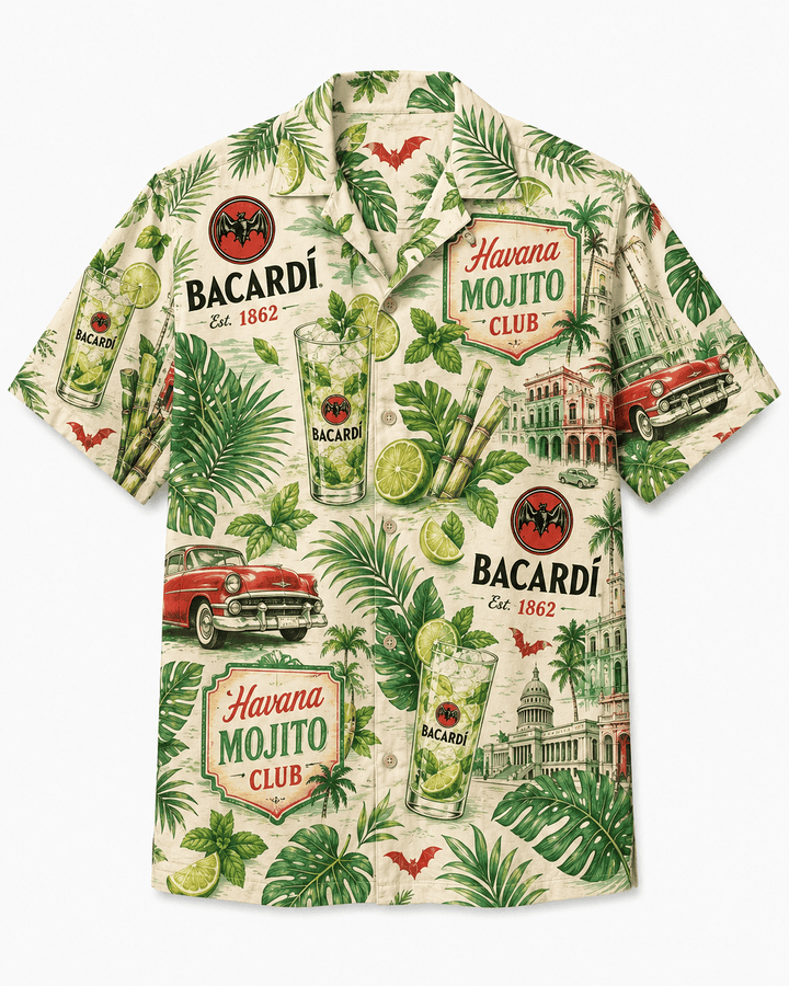 Bacardi Havana Mojito Club Hawaiian Shirt