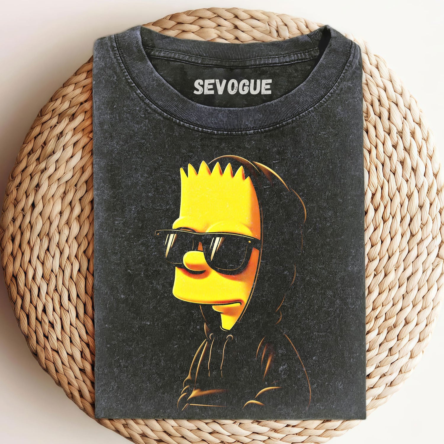 Bart Simpson In Black Unisex Tee, Sweatshirt & Hoodie