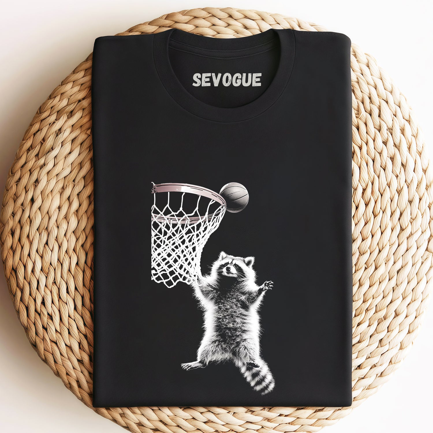 Basketball Expert Raccoon Unisex Tee, Sweatshirt & Hoodi