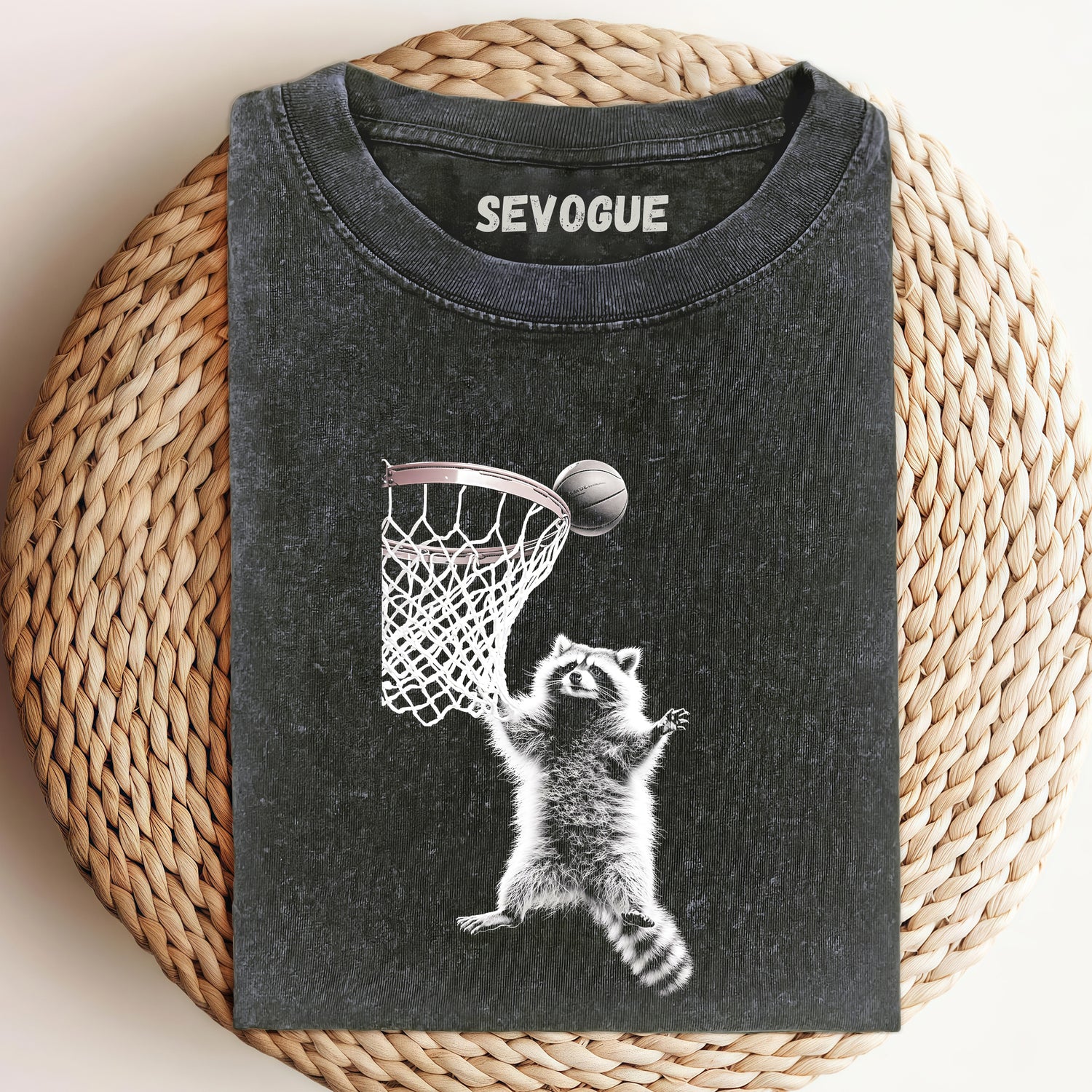 Basketball Expert Raccoon Unisex Tee, Sweatshirt & Hoodi