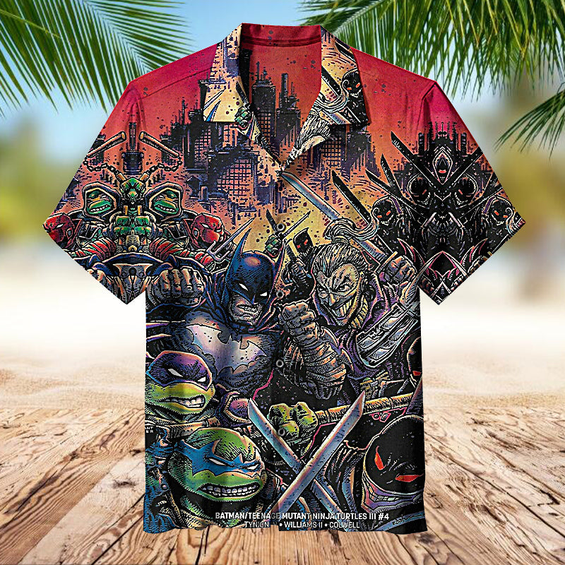 Batman Teenage Ninja Mutant Turtles |Universal Hawaiian Shirt