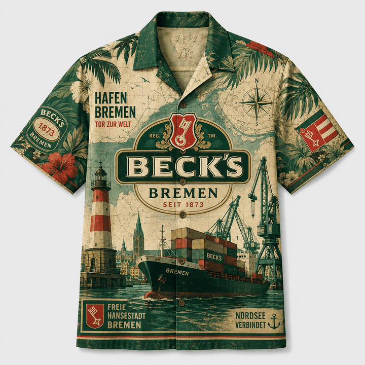 Beck’s Bremen Hafen-Hawaiihemd Hawaiian Shirt