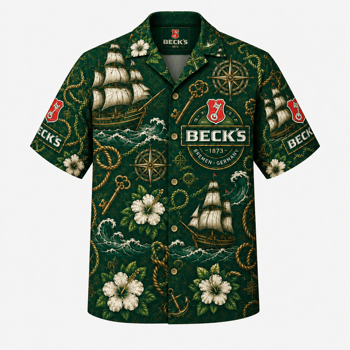 Beck’s Maritime Hawaiihemd Hawaiian Shirt