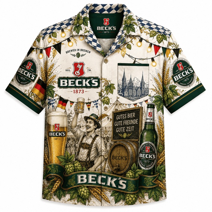 Beck’s Oktoberfest-Hawaiihemd Hawaiian Shirt