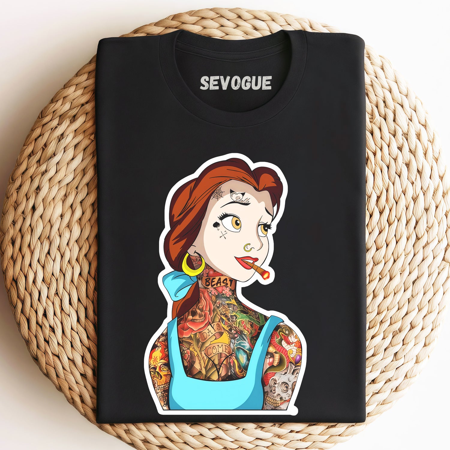 Belle Tattoo Unisex Tee, Sweatshirt & Hoodi