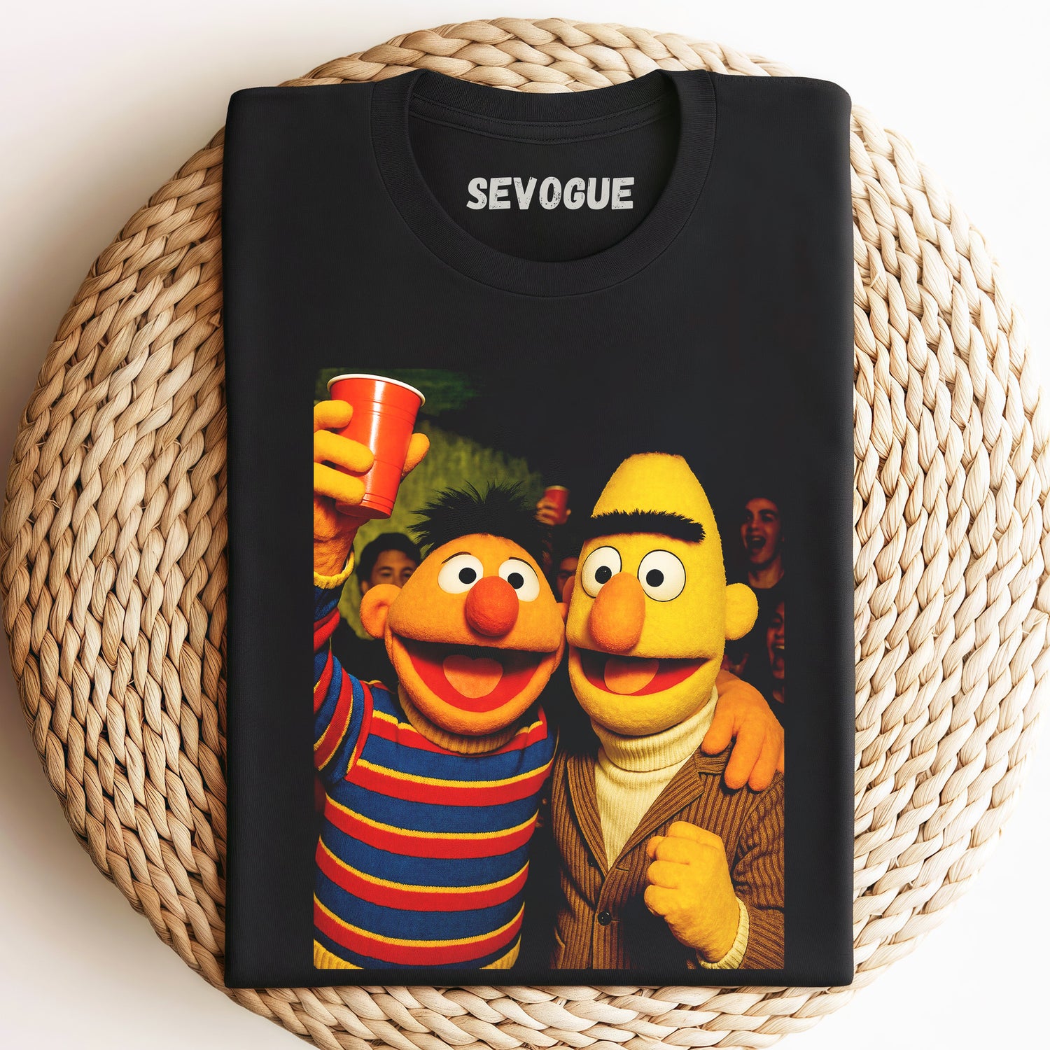 Bert And Ernie Drinking Unisex Tee, Sweatshirt & Hoodi