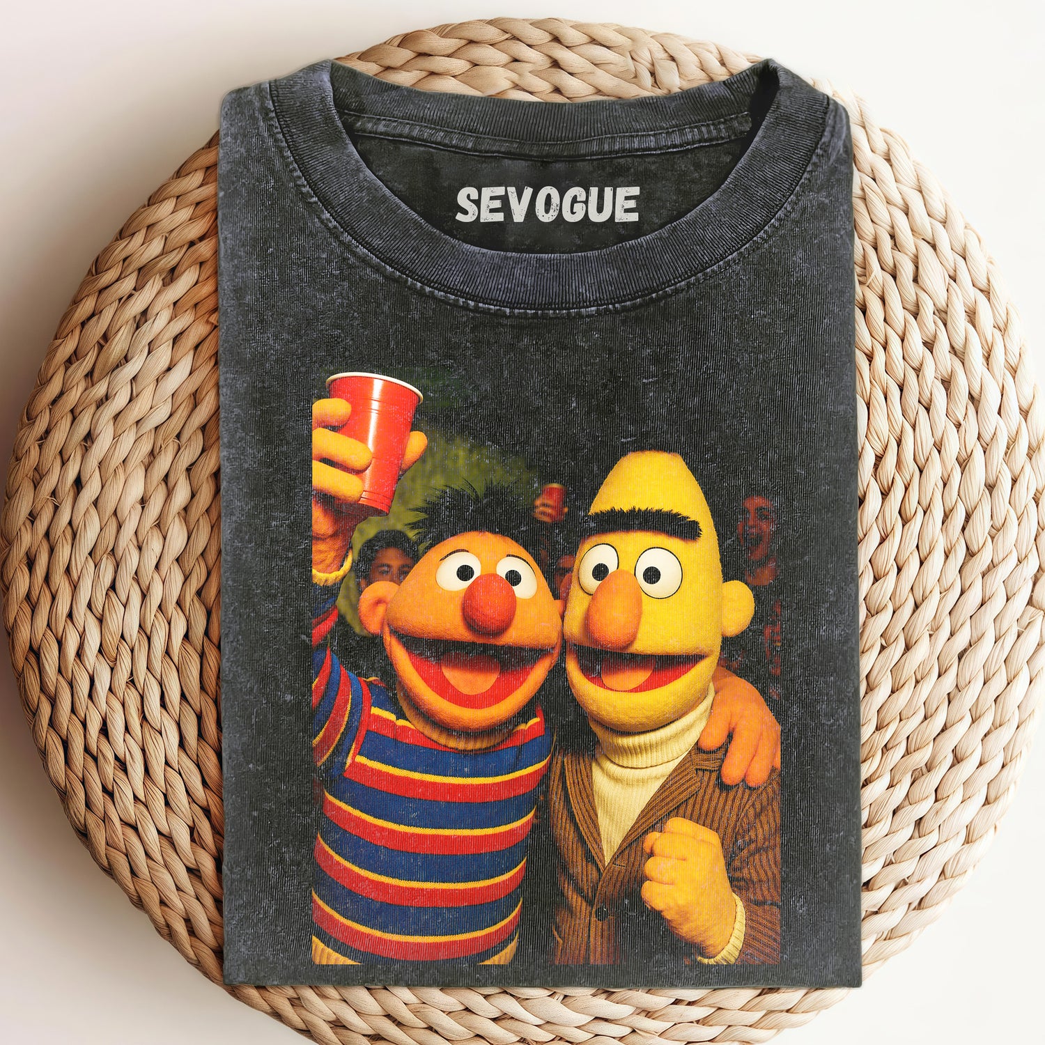 Bert And Ernie Drinking Unisex Tee, Sweatshirt & Hoodi