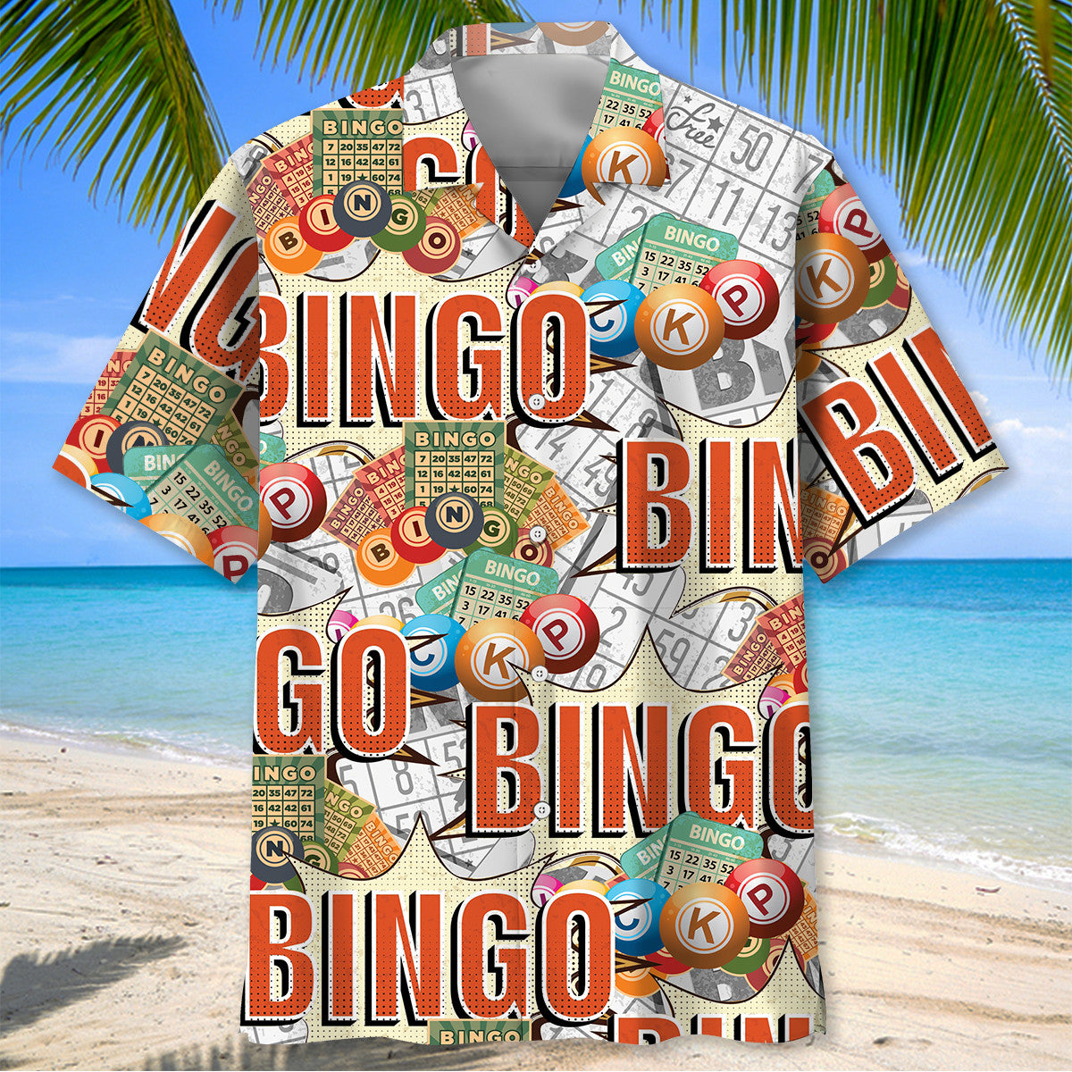 Bingo Lottery Card Retro Hawaiian Shirt