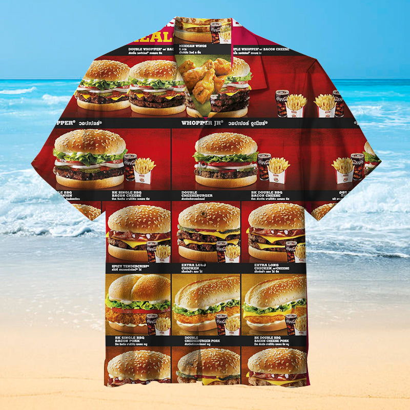 Burger King Unisex Hawaiian Shirt