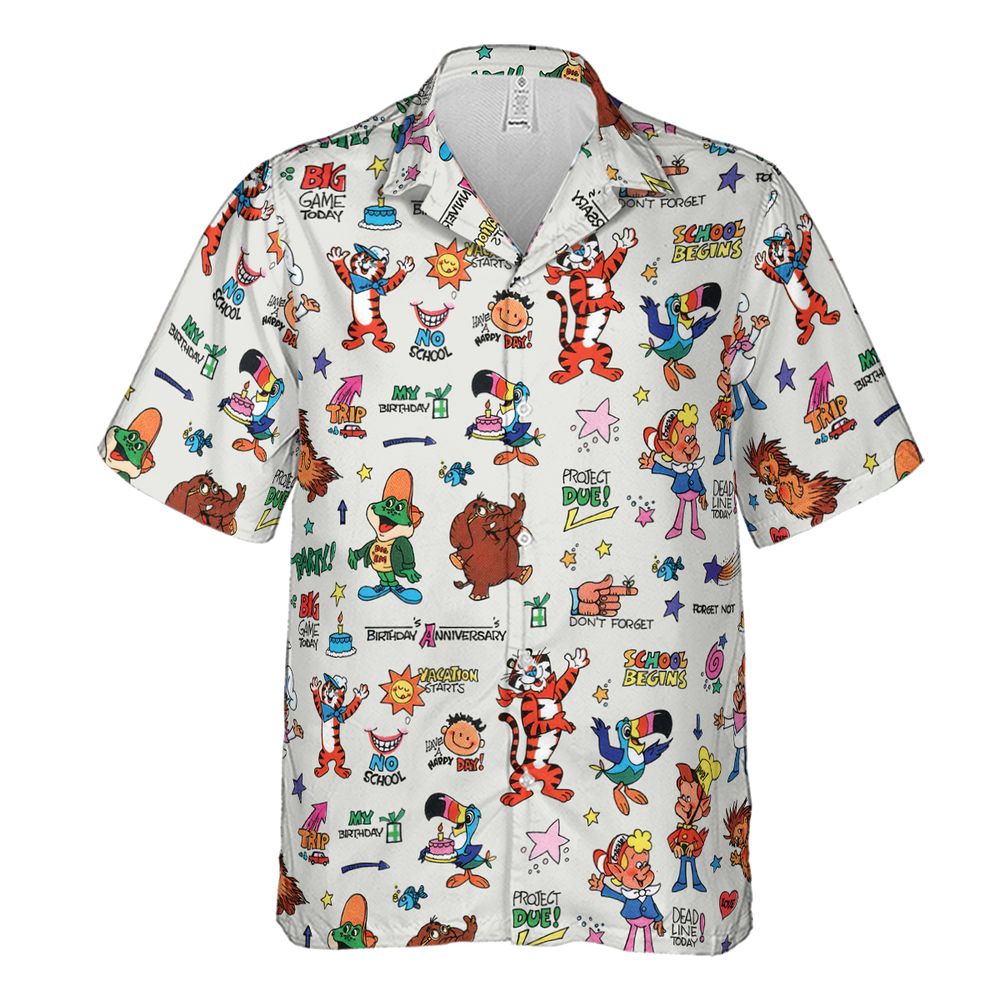 Cartoon Commercials Hawaiian Shirt