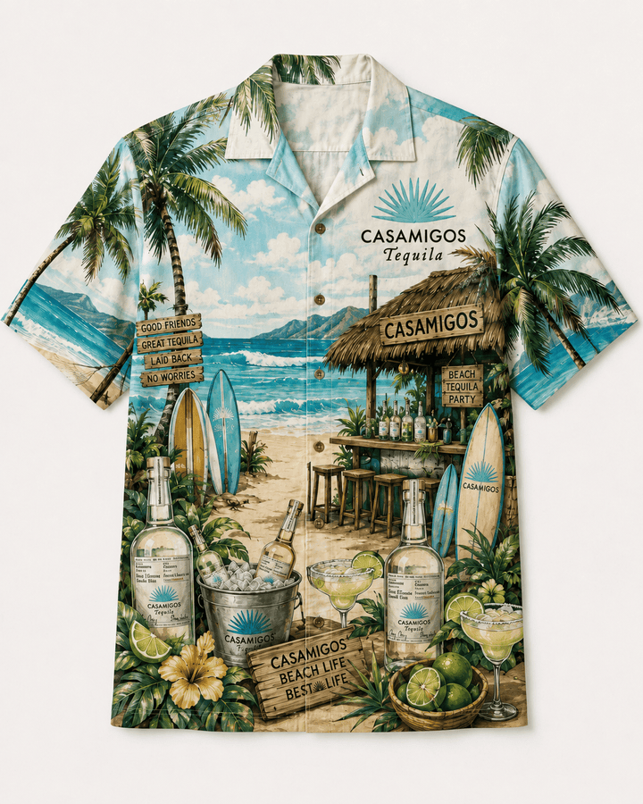 Casamigos Beach Life Hawaiian Shirt