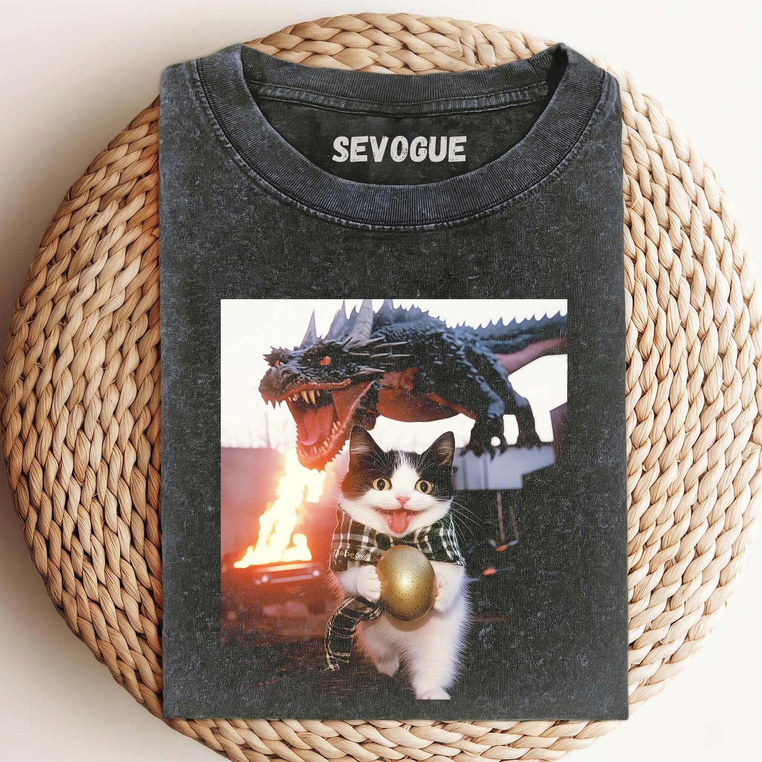 Cat Dinosaur Unisex Tee, Sweatshirt & Hoodie