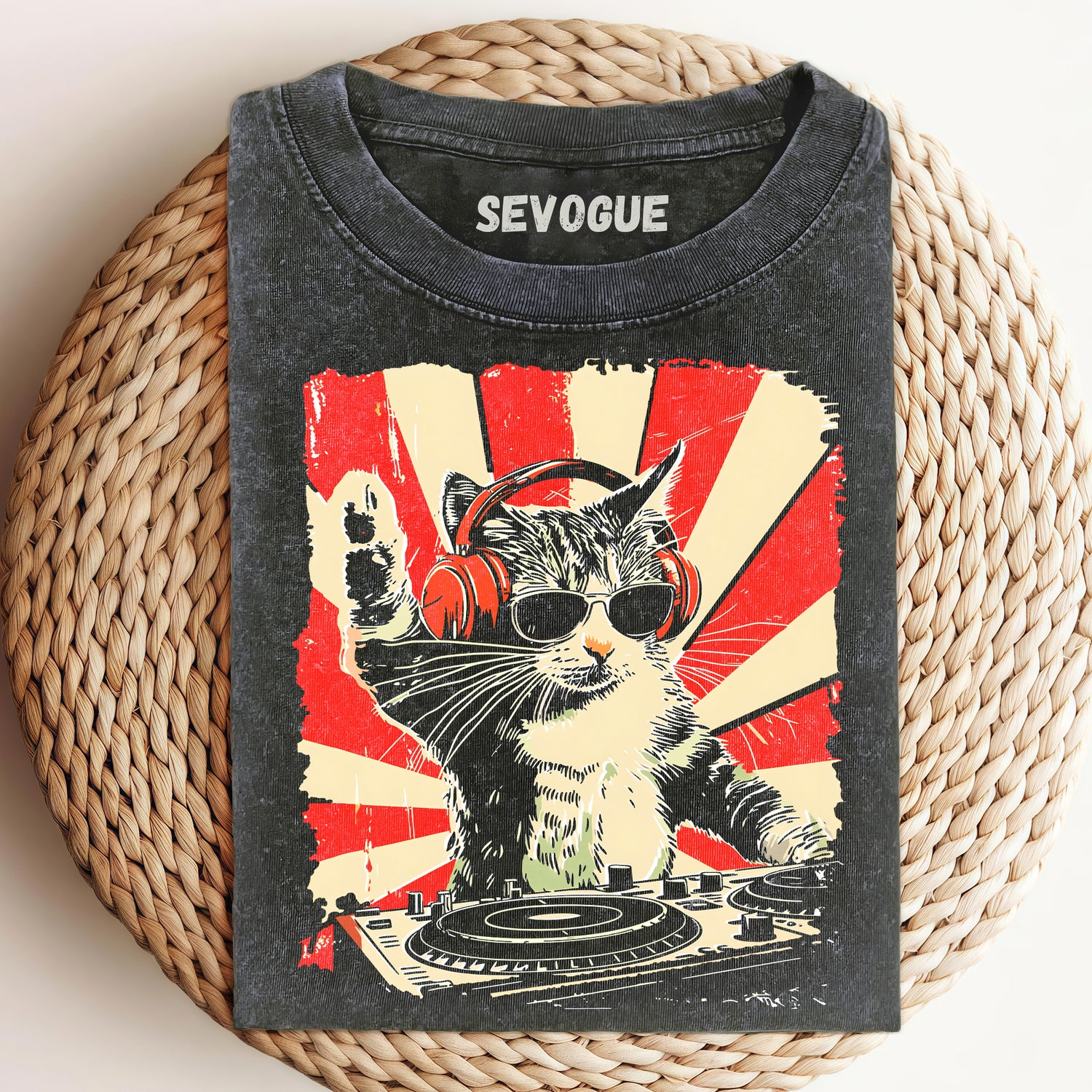 Cat Playing Dj Unisex Tee, Sweatshirt & Hoodi