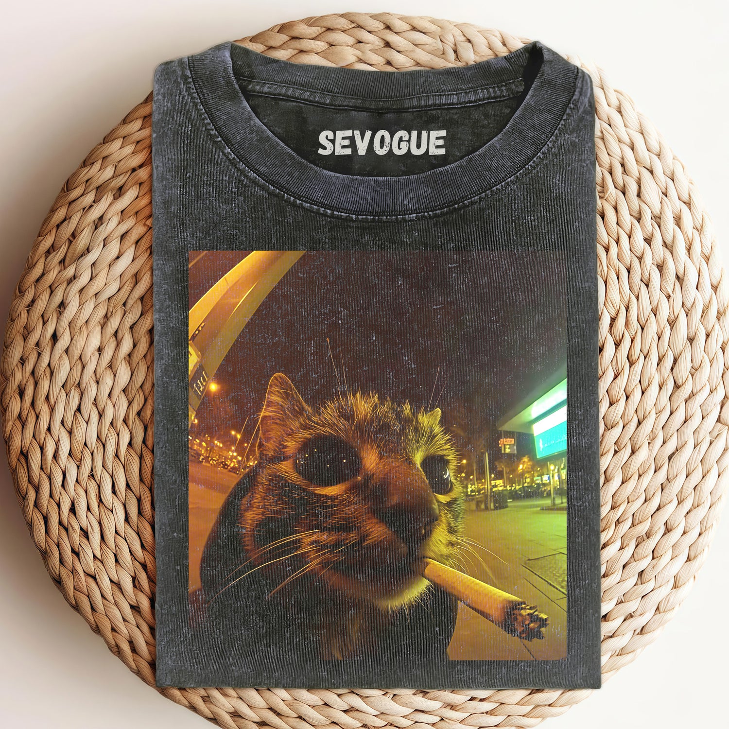 Cat Smoking V1 Unisex Tee, Sweatshirt & Hoodie