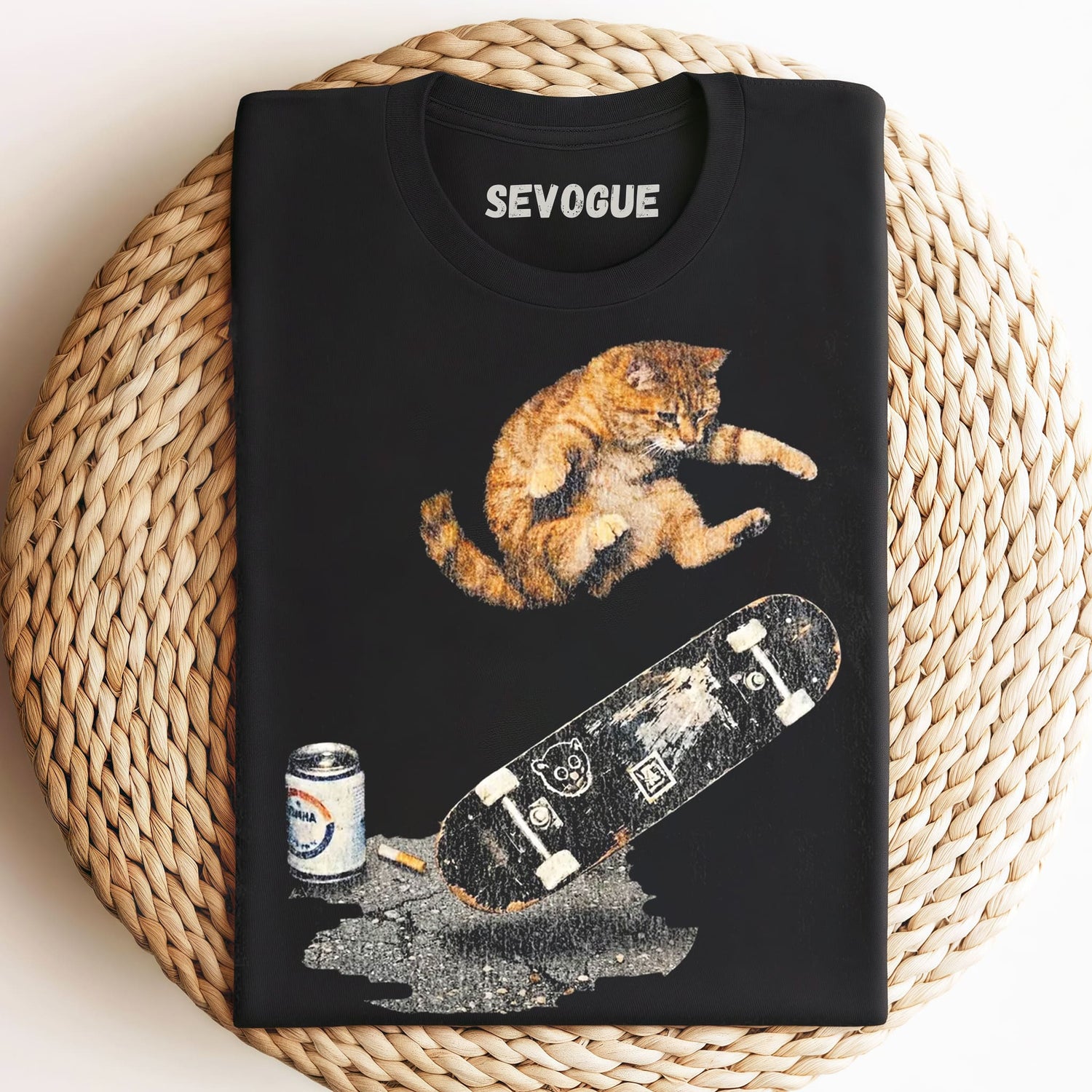 Cats And Skateboards Unisex Tee, Tank Top, Layered LS, Sweatshirt & Hoodie