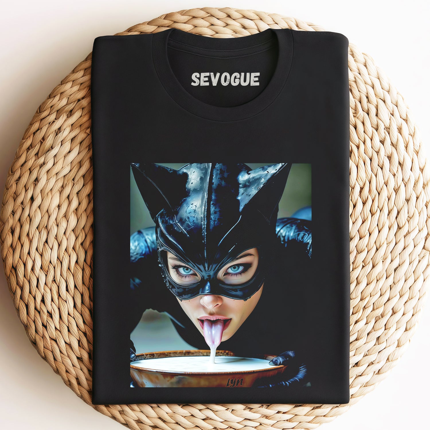 Catwoman Drinking Milk Unisex Tee, Sweatshirt & Hoodi