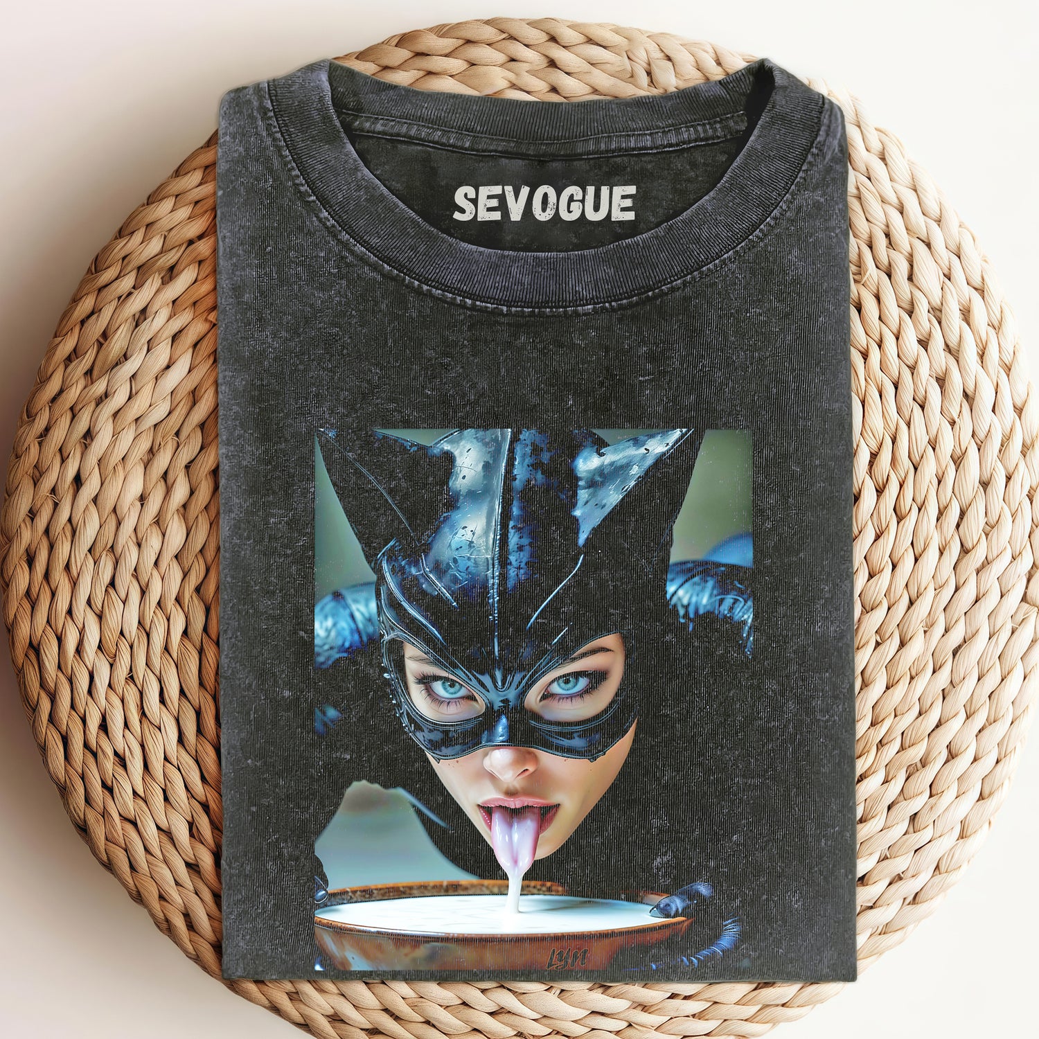 Catwoman Drinking Milk Unisex Tee, Sweatshirt & Hoodi