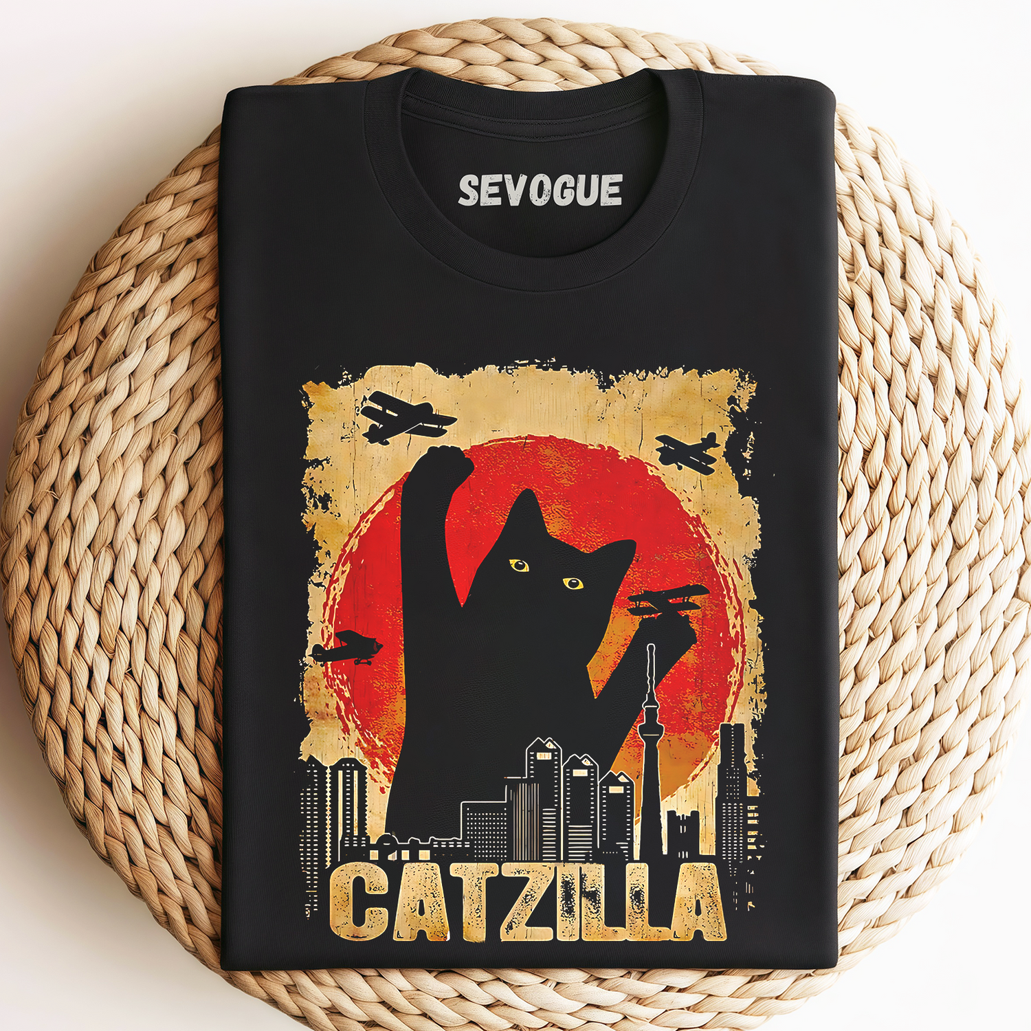 Catzilla 2v Unisex Tee, Sweatshirt & Hoodie