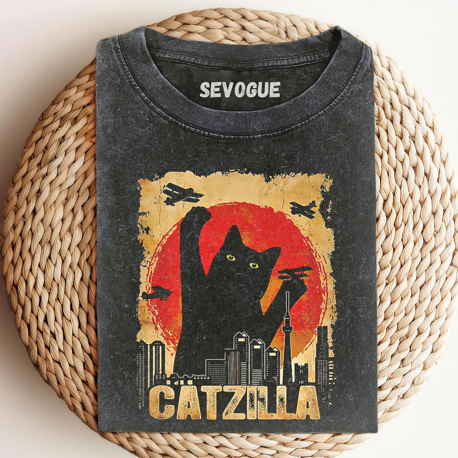 Catzilla 2v Unisex Tee, Sweatshirt & Hoodie