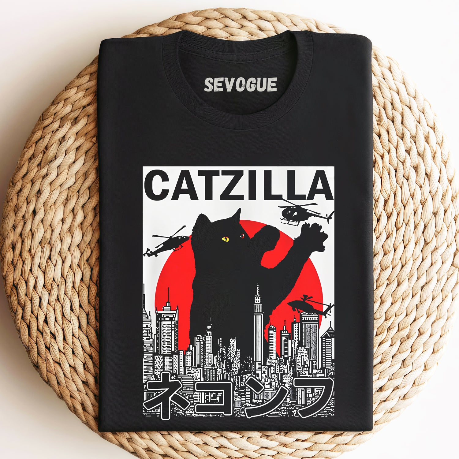 Catzilla King Cat Unisex Tee, Sweatshirt & Hoodi