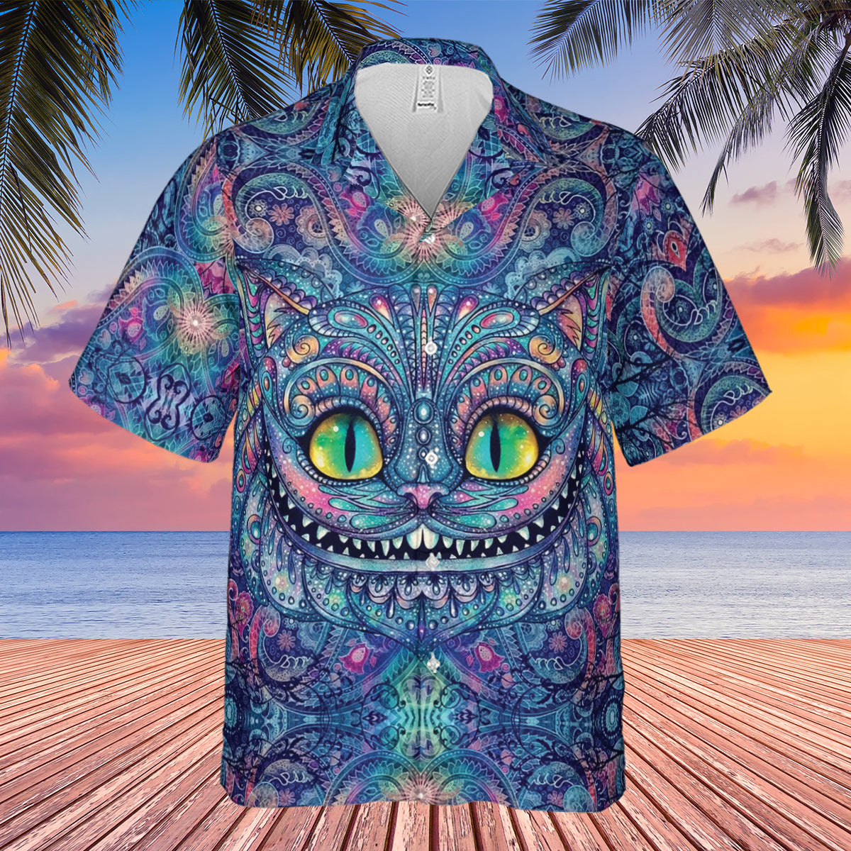 Cheshire Cat Alice In Wonderland Hawaiian Shirt