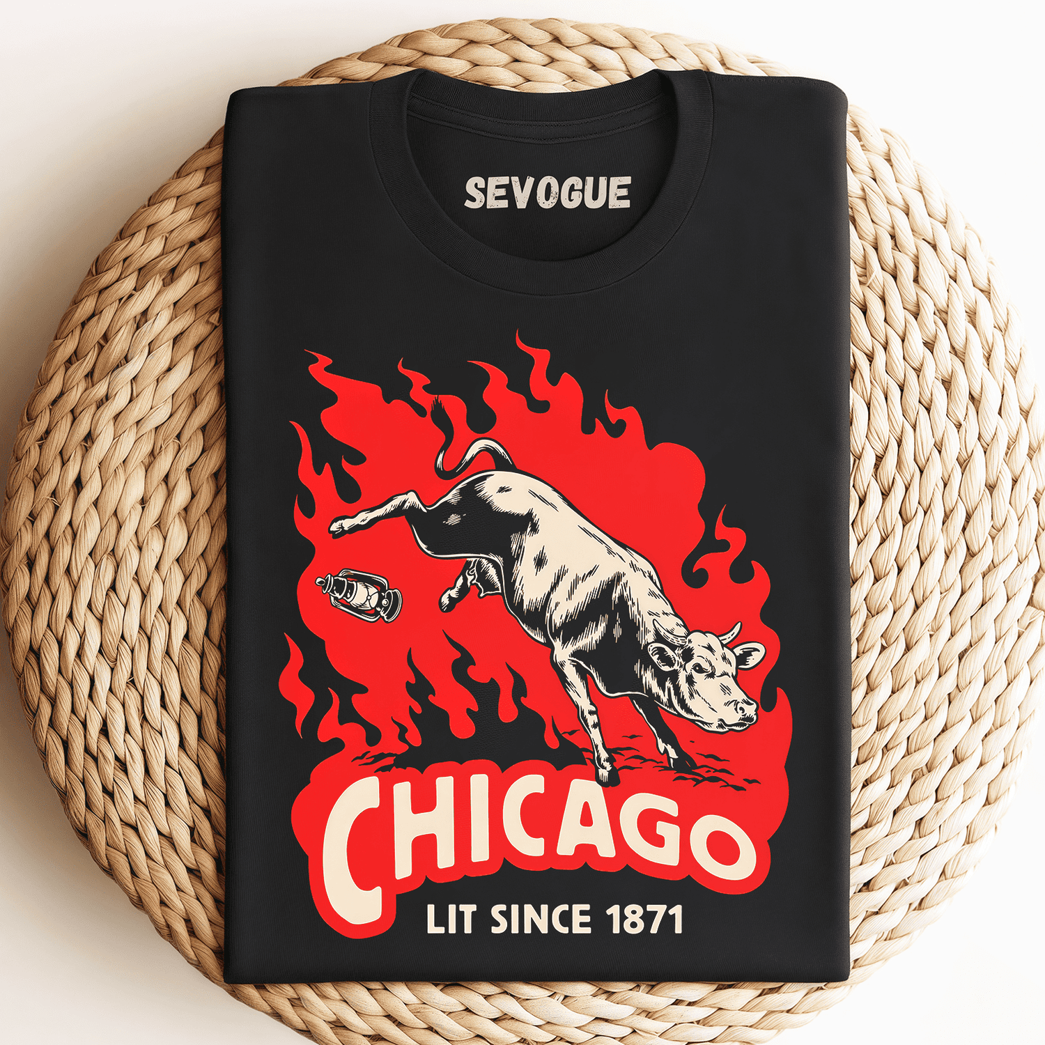 Chicago's Been Lit Since 1871 (Great Chicago Fire) Unisex Tee, Sweatshirt & Hoodie