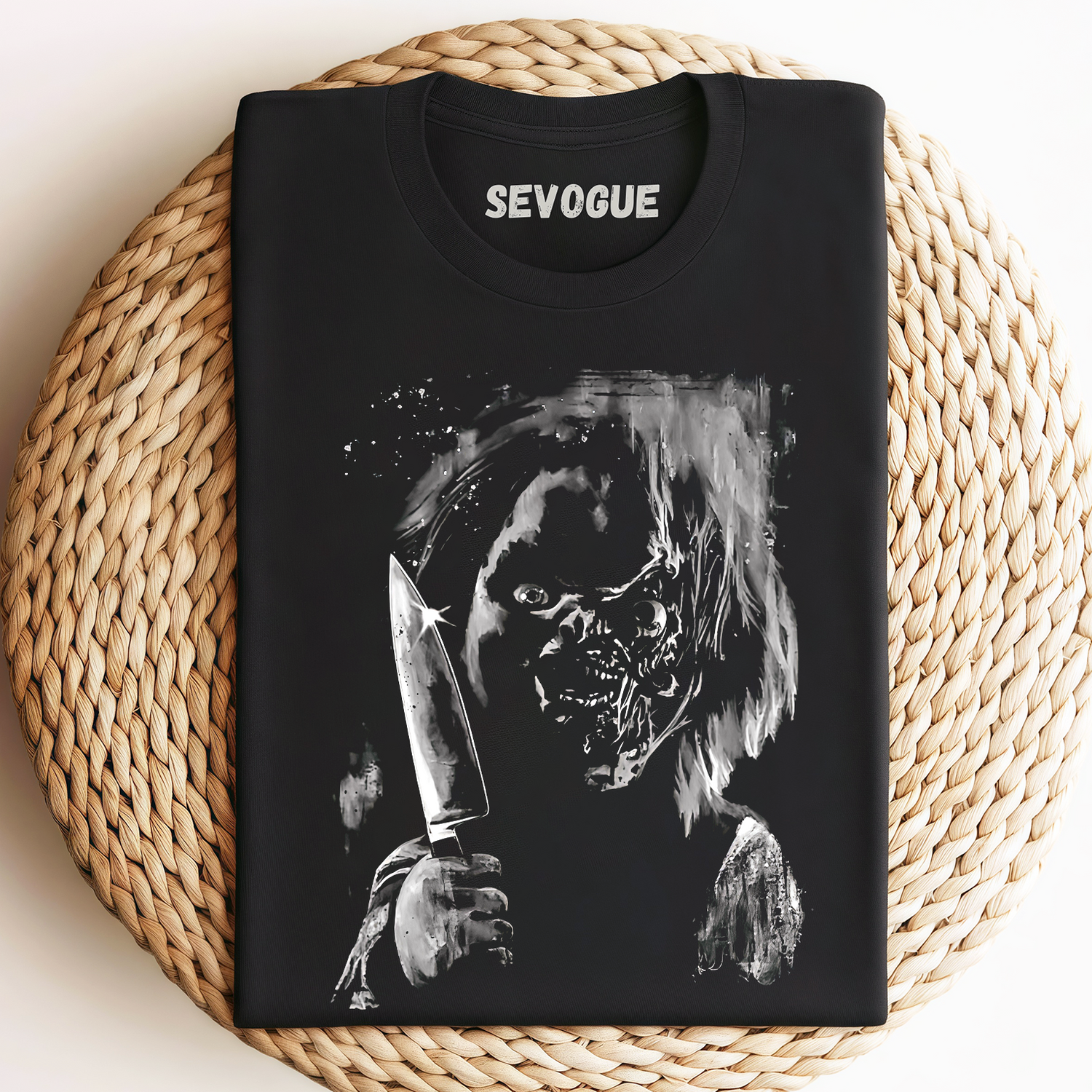 Chucky Killer Fanart Inspired Psycho Horror Doll Unisex Tee, Sweatshirt & Hoodie
