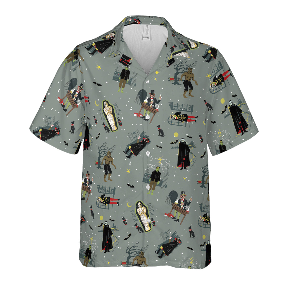 Classic Monsters Halloween Hawaiian Shirt