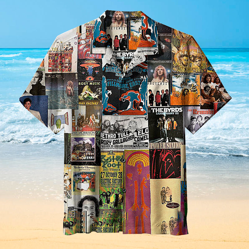 Classic Rock Collage 2 Universal Hawaiian Shirt