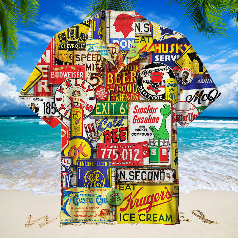 Classic Signs Hawaiian Shirt