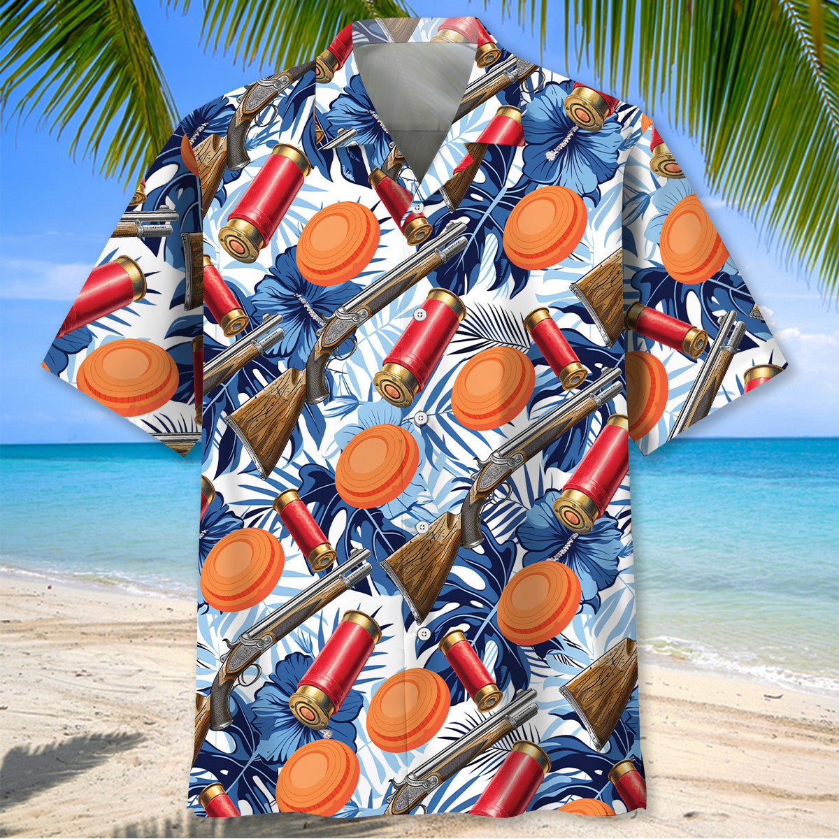 Clay Shooting Tropical Hawaiian Shirt