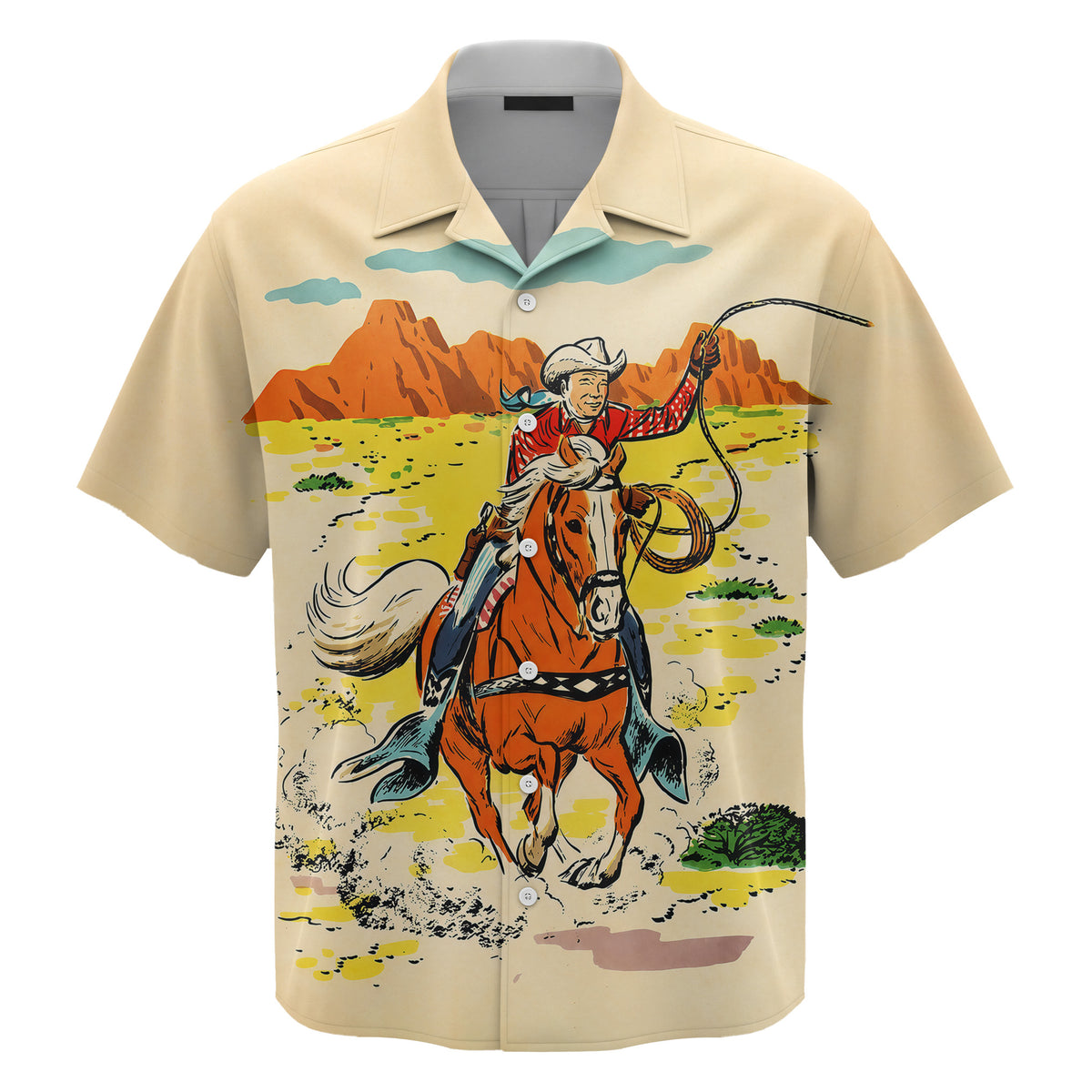 Cowboy Hawaiian Shirt