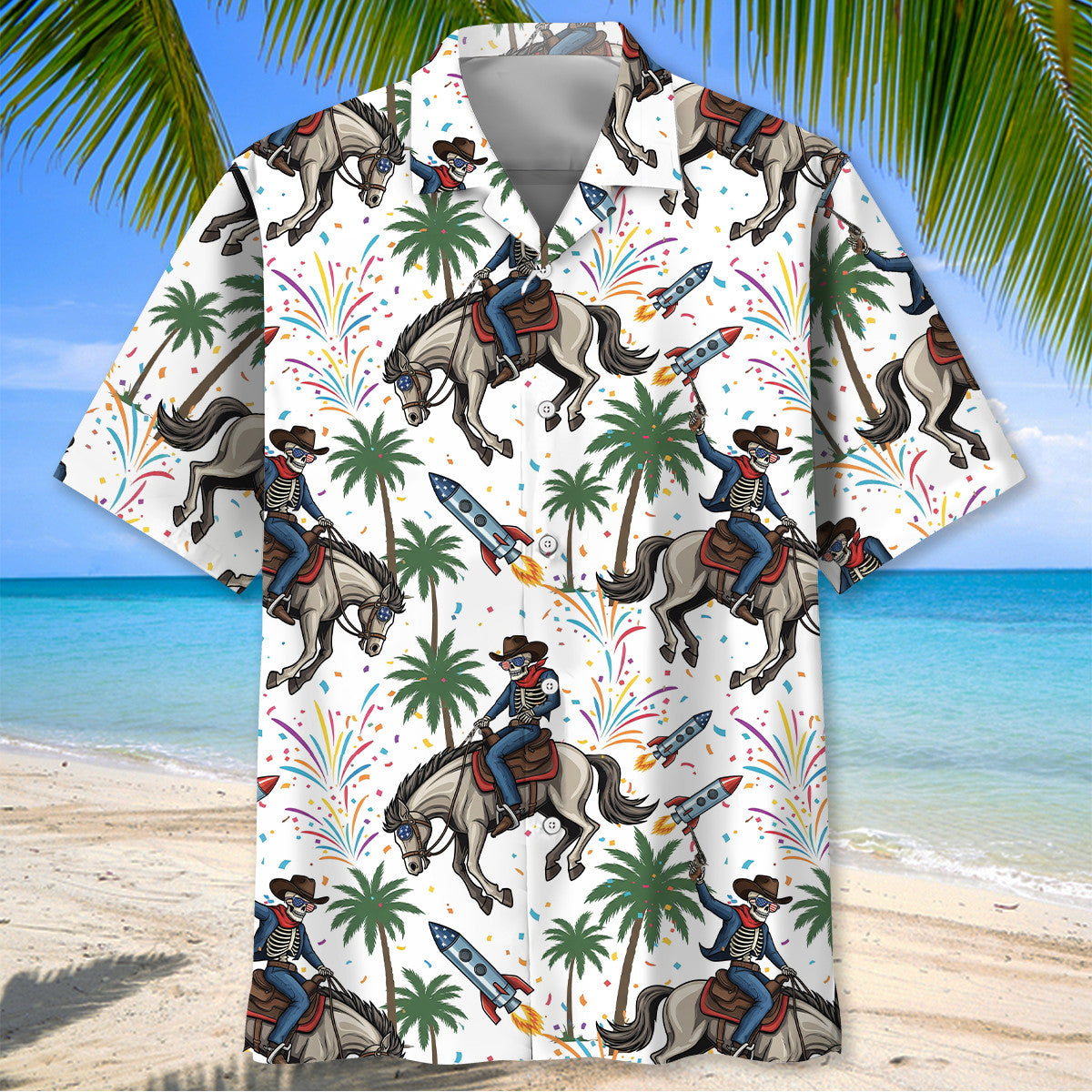 Cowboy Proud Of America Hawaiian Shirt