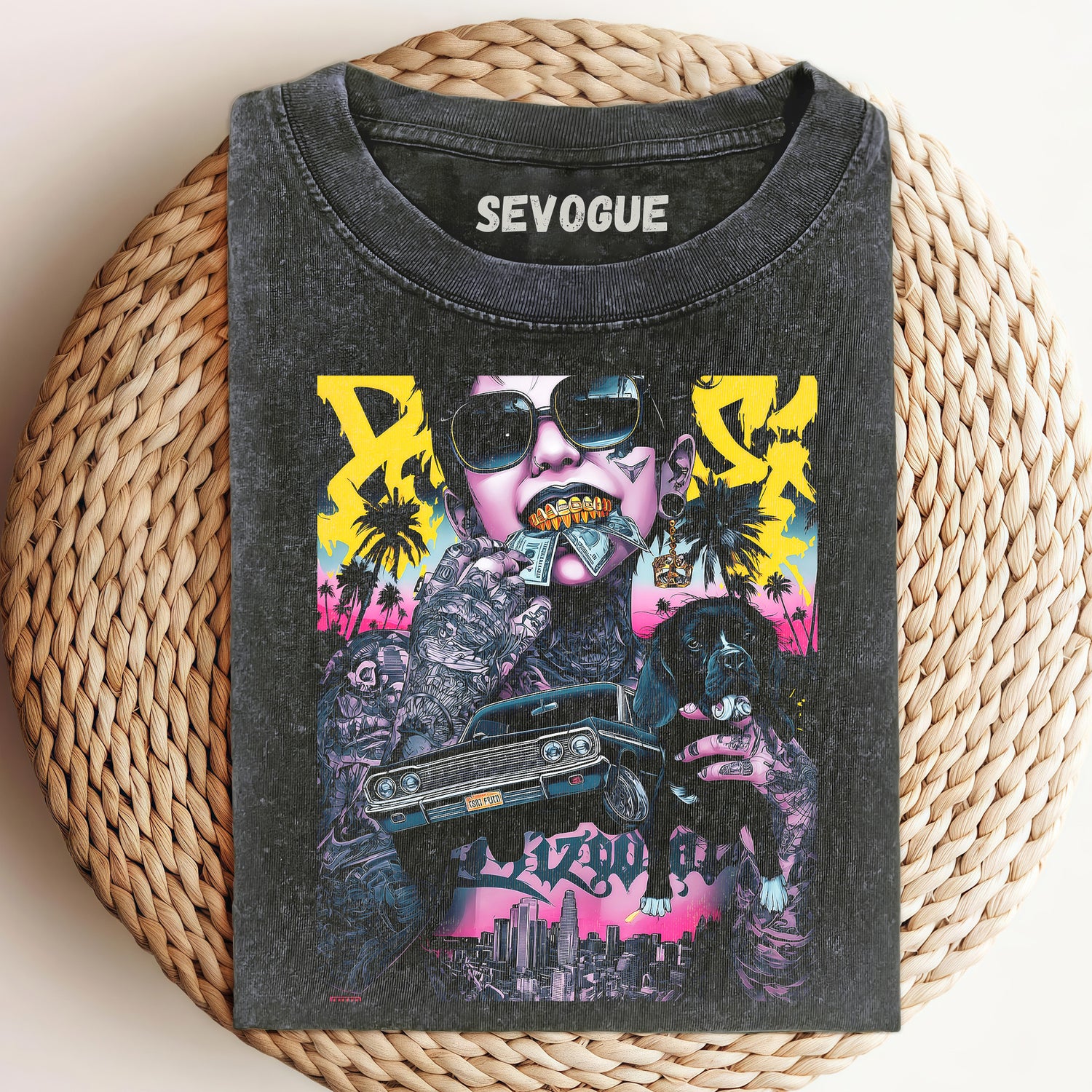 Crazy Gold Tooth Tattoo Girl V3 Unisex Tee, Sweatshirt & Hoodi