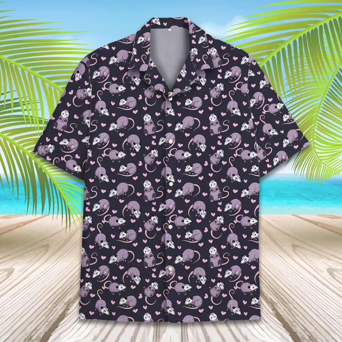 Cute Opossum Hawaiian Shirt