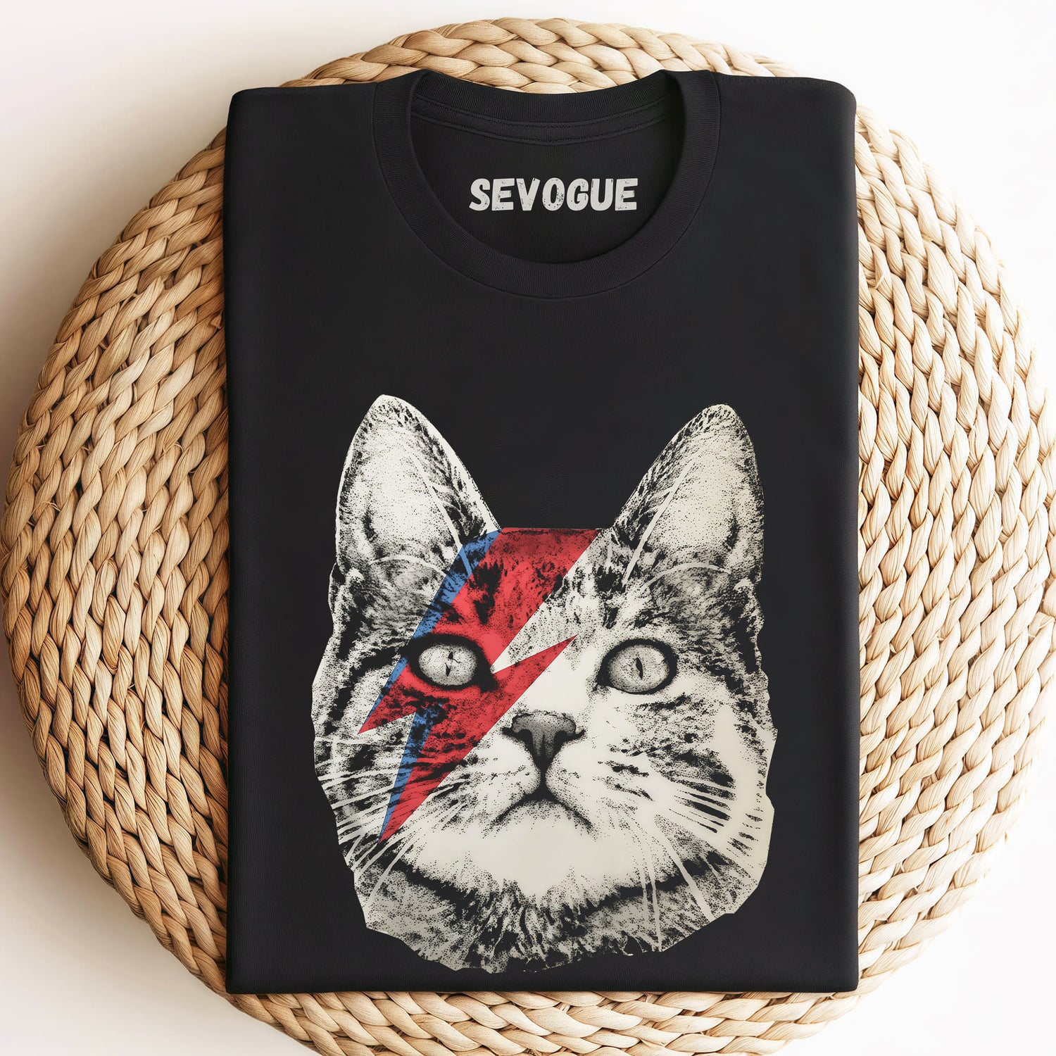 David Bowie Cat Unisex Tee, Sweatshirt & Hoodie