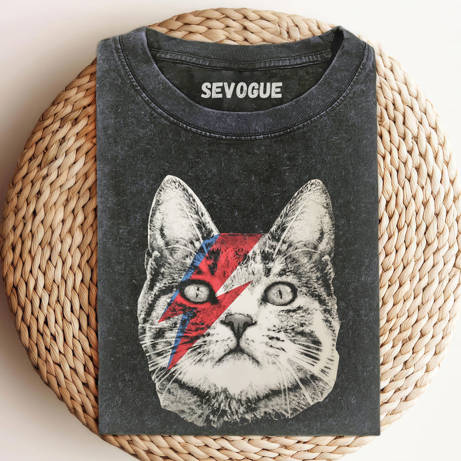 David Bowie Cat Unisex Tee, Sweatshirt & Hoodie